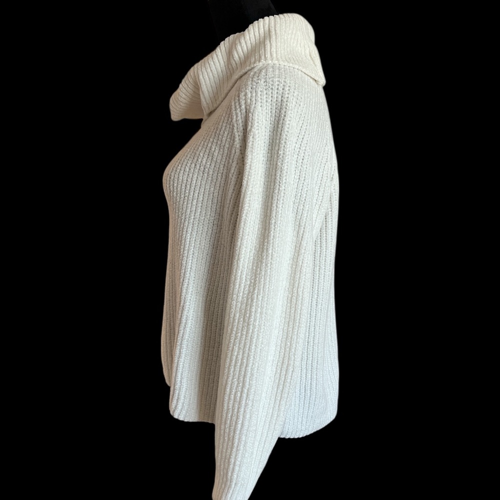 Ruby Rd Super Soft Chenille Cowl Neck Sweater PM - image 4